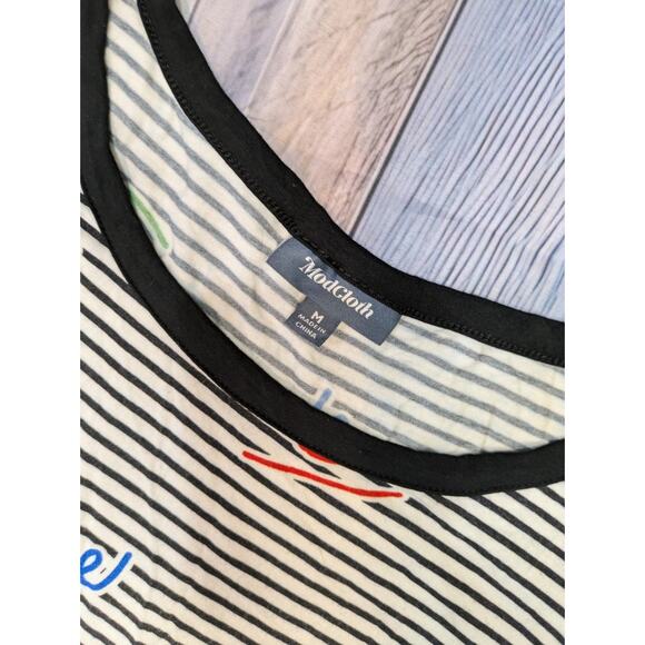 ModCloth Keep the Quirk Comin’ Ringer “love” Tee Size M - Picture 4 of 9